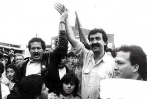 Angelino Garzón, Bernardo Jaramillo y Oscar González