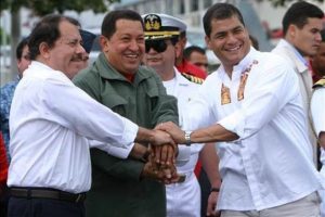 ortega, chavez, correa