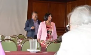Glicerio Perdomo, antiguo guerrillero del M19, y progresista de Petro. Feliz en su salsa 