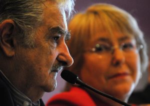 Michelle Bachelet y José Mujica