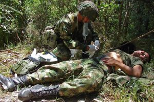 soldado herido en combate colombia