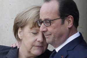 Angela Merkel y Hollande