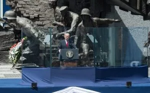 trump en polonia
