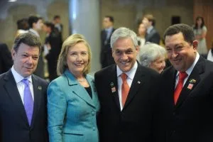 santos con hillary sebastian piñera chavez