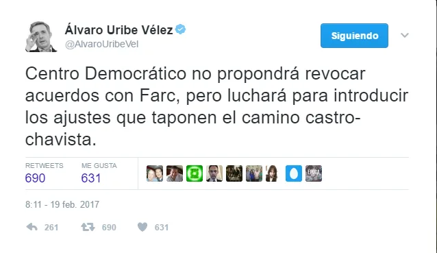 uribe trino acuerdos farc