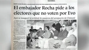 victor rocha y evo morales